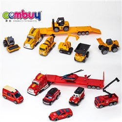 CB937596 CB937597 - 1: 58 engineering Trailer package three cars are sliding alloy